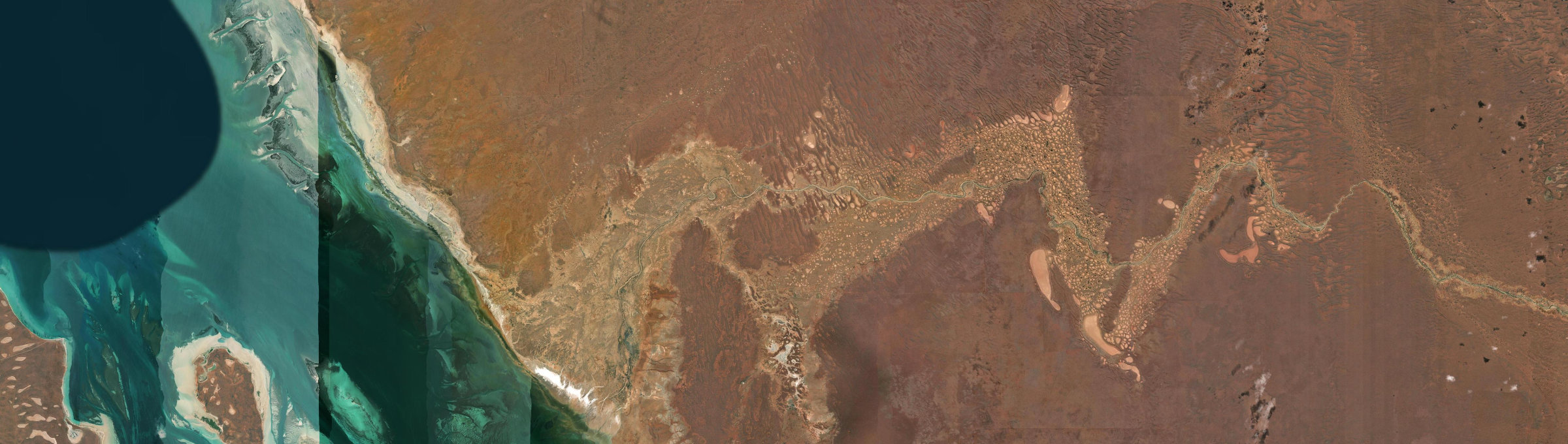 Aerial view of Wooramel, WA