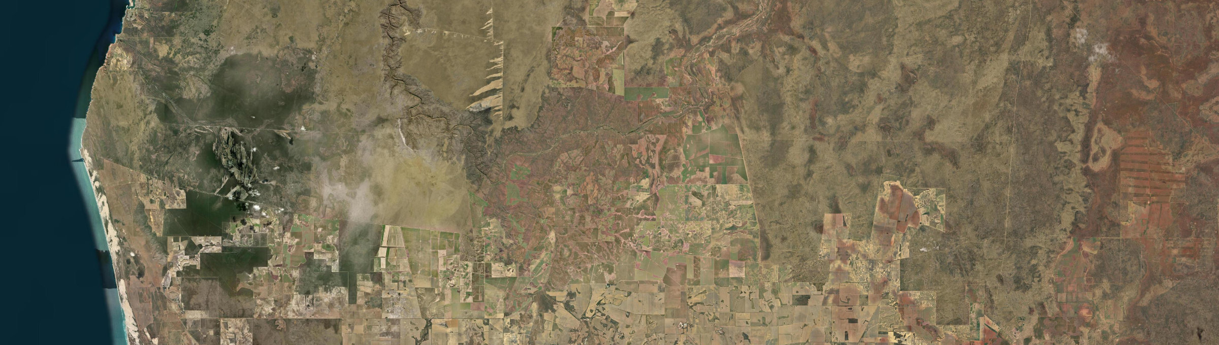 Aerial view of Ajana, WA