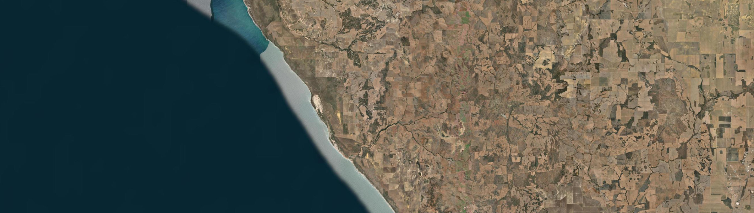 Aerial view of Sandy Gully (WA), WA