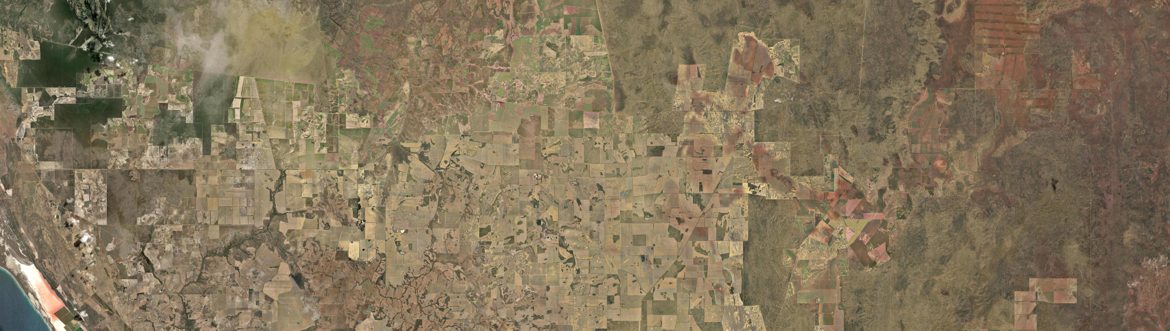 Aerial view of Binnu, WA