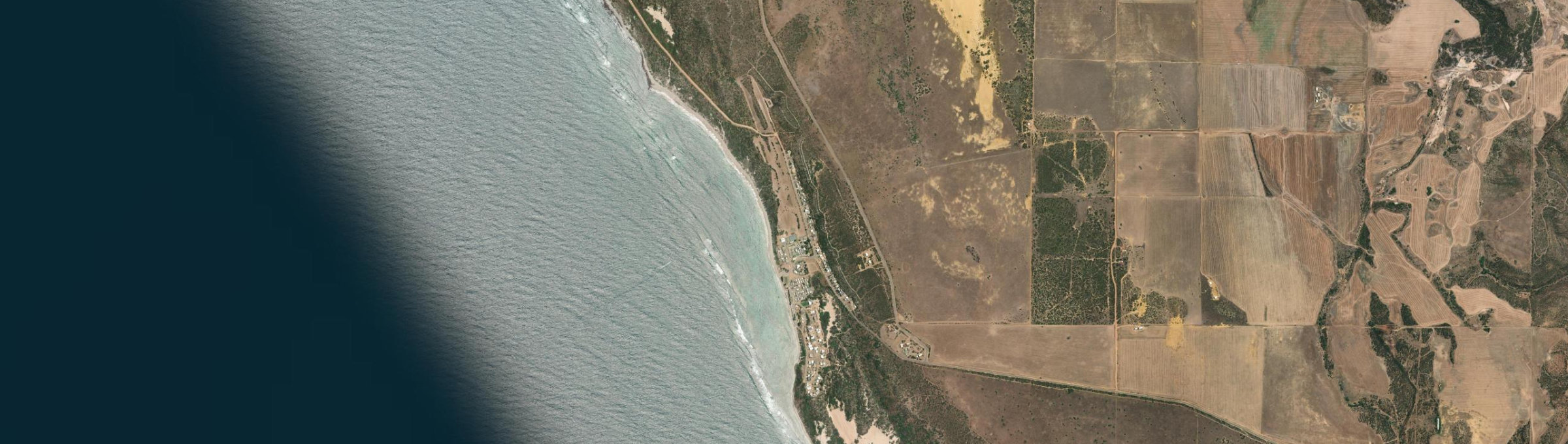 Aerial view of Horrocks, WA
