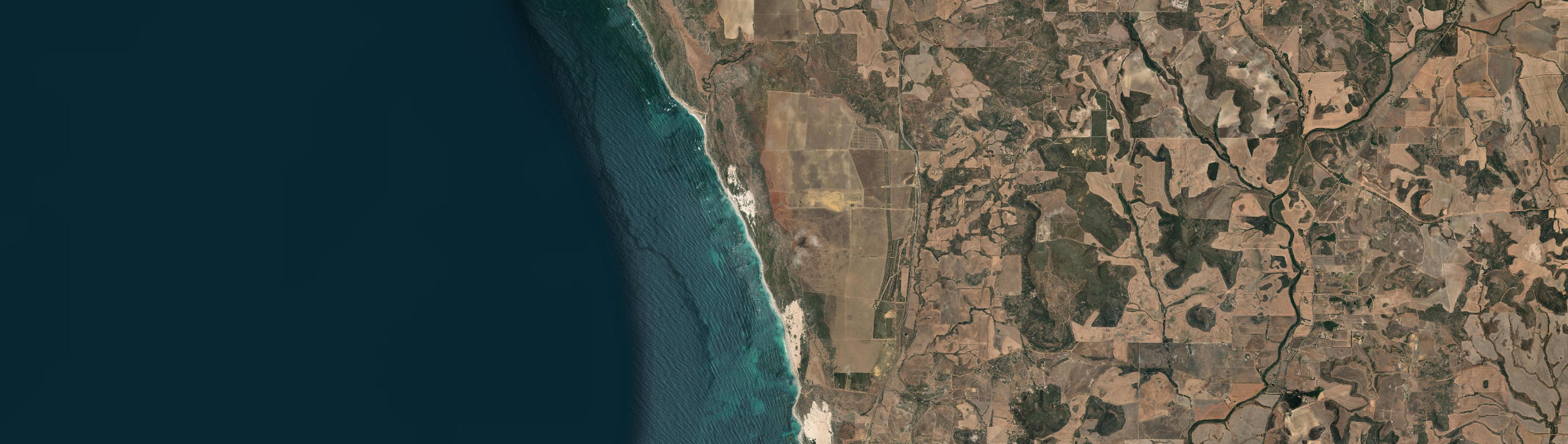 Aerial view of Oakajee, WA