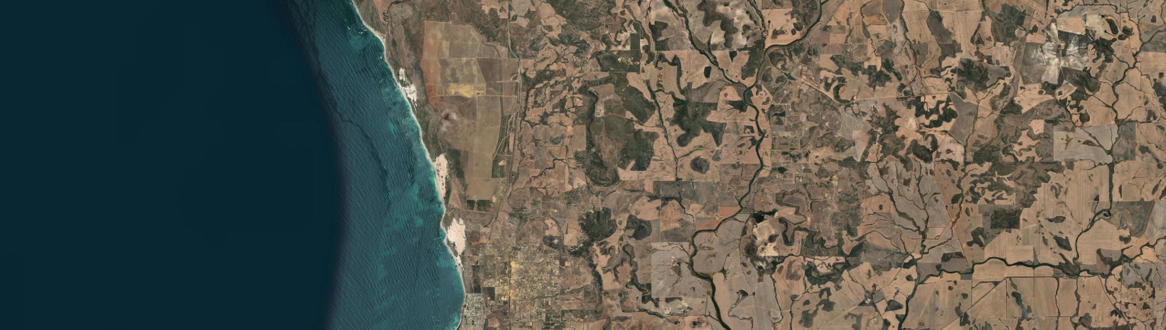 Aerial view of White Peak, WA