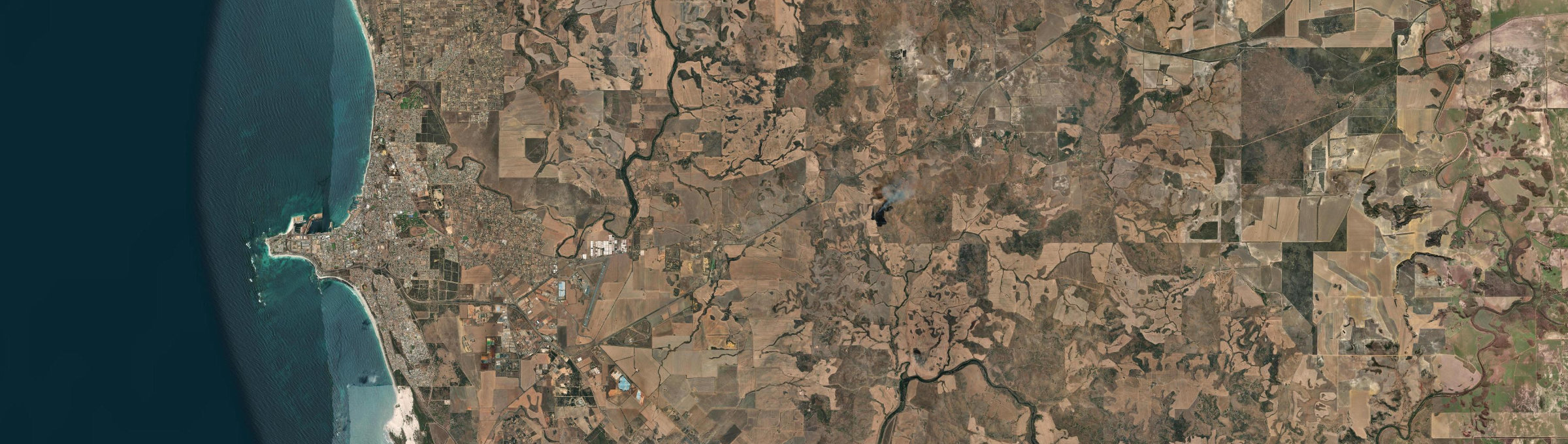 Aerial view of Moonyoonooka, WA