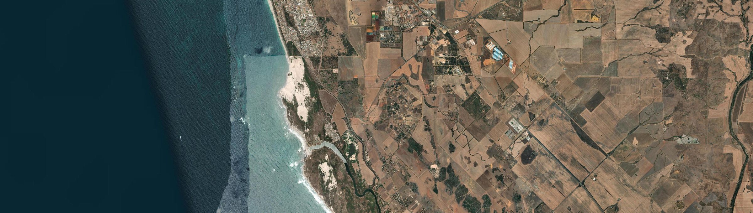 Aerial view of Rudds Gully, WA