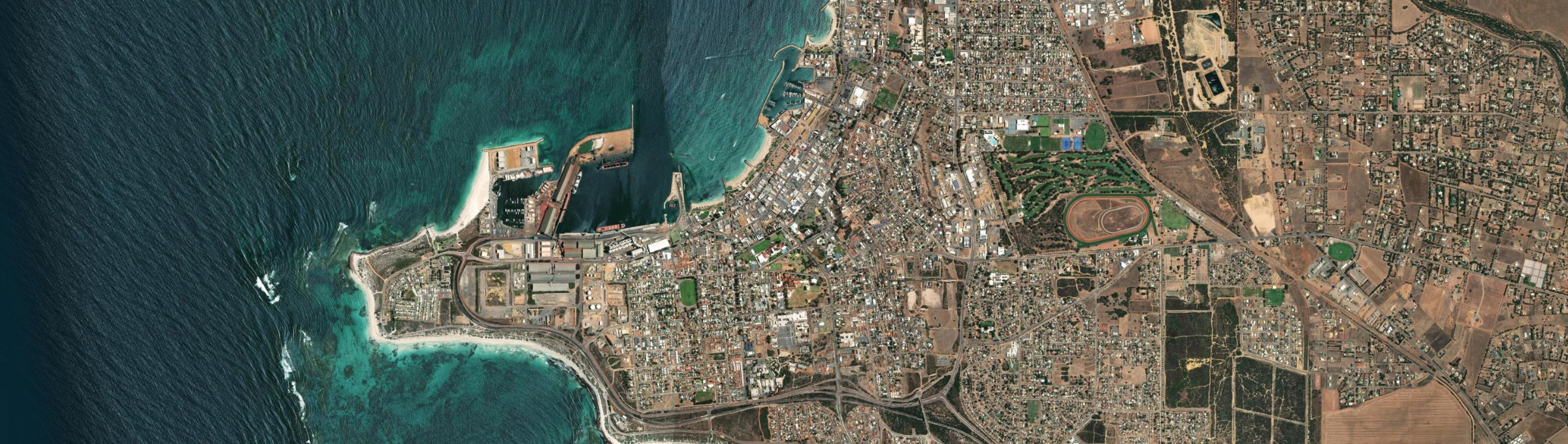 Aerial view of Geraldton, WA