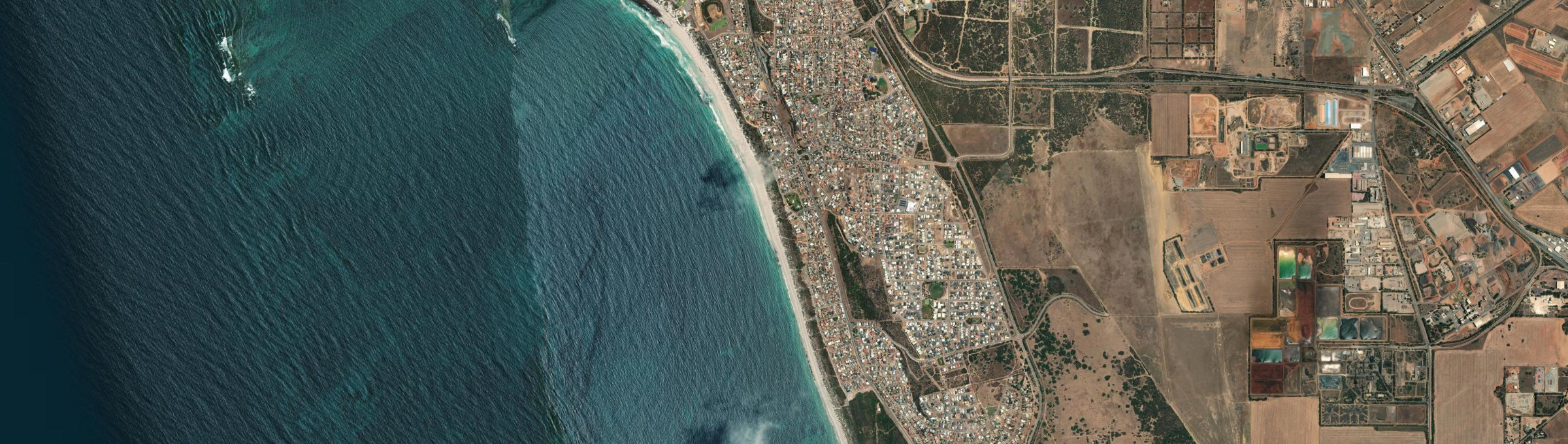 Aerial view of Tarcoola Beach, WA