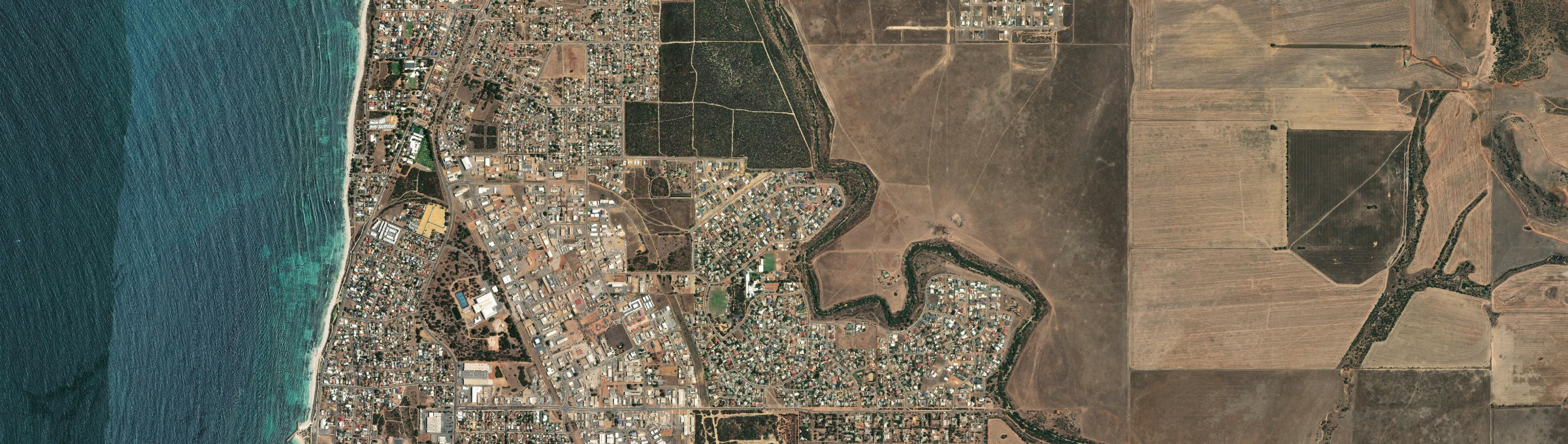 Aerial view of Strathalbyn (WA), WA