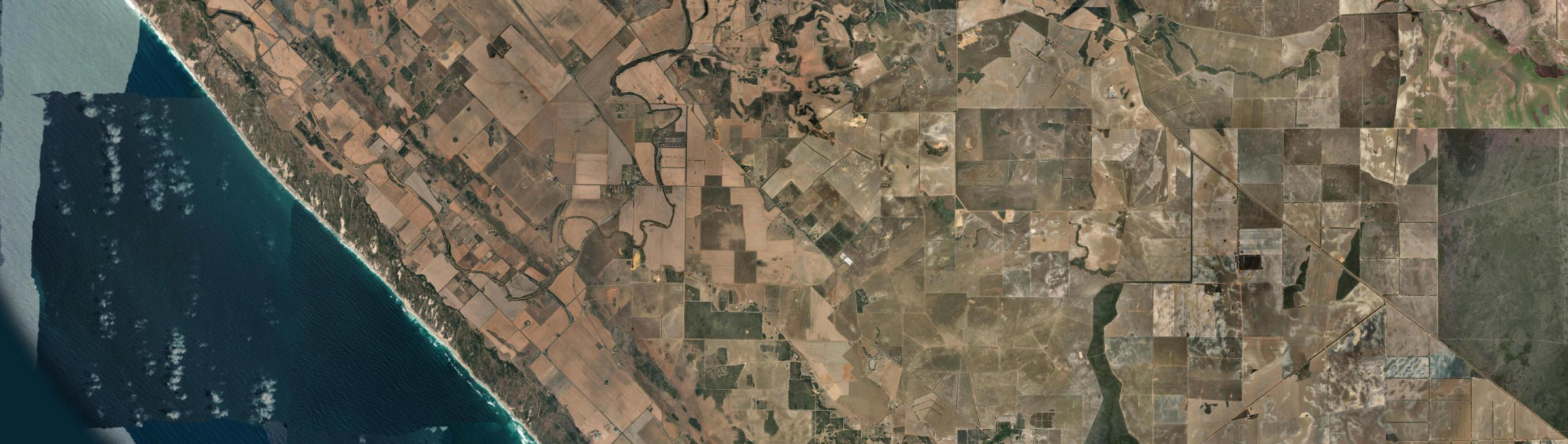 Aerial view of Walkaway, WA