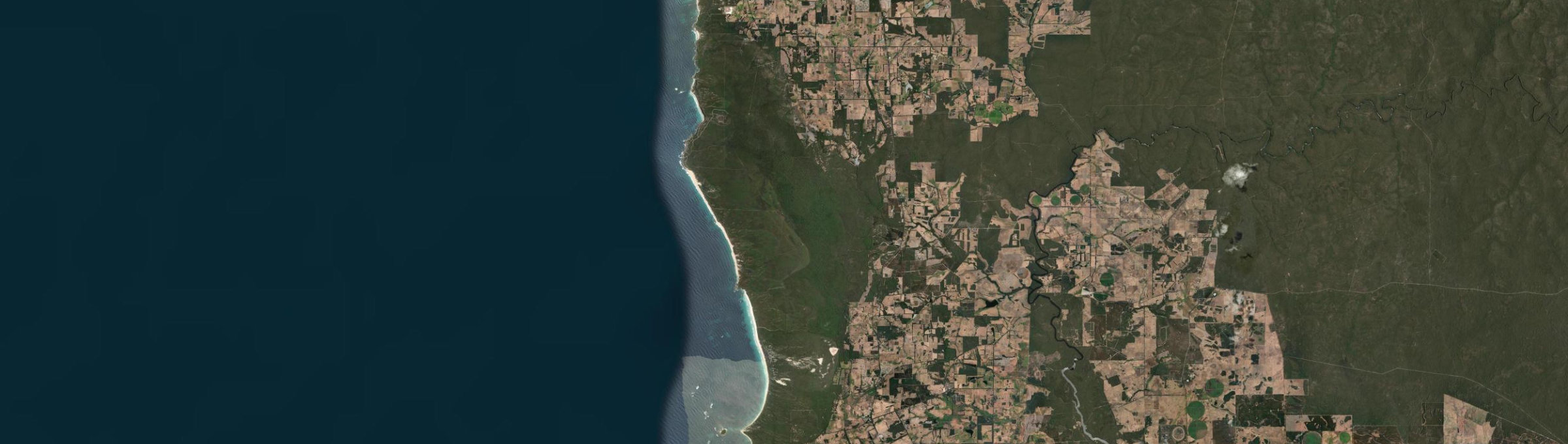Aerial view of Boranup, WA