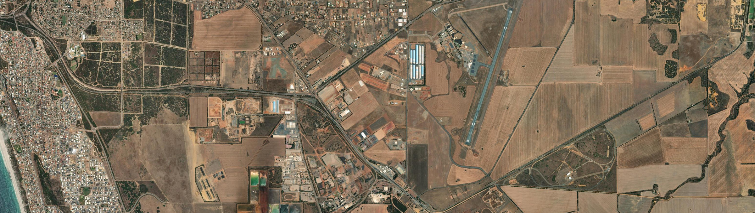Aerial view of Meru, WA