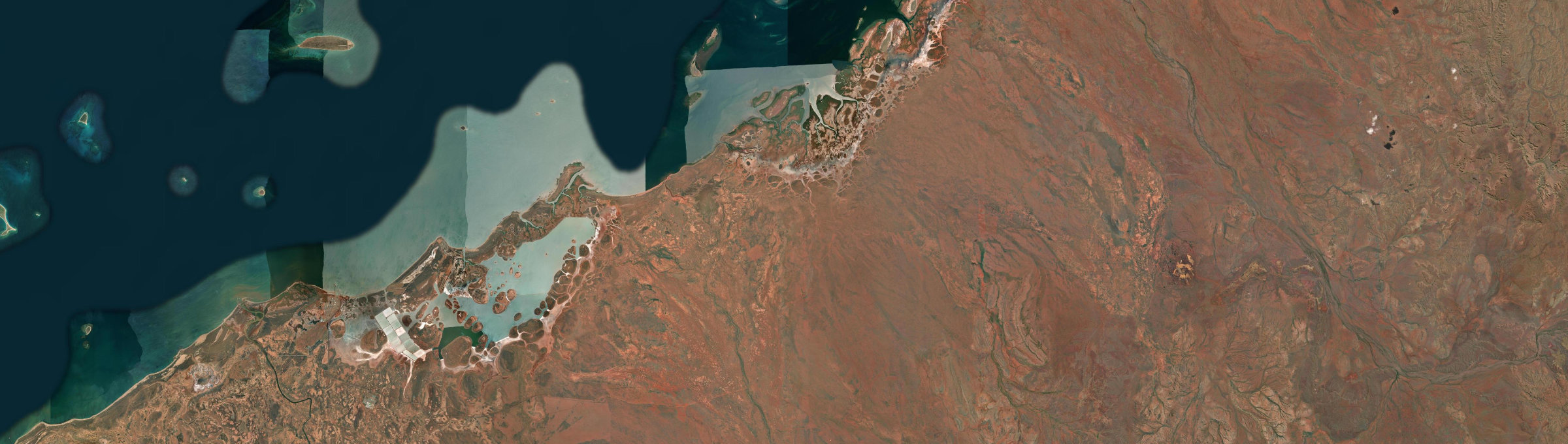 Aerial view of Peedamulla, WA
