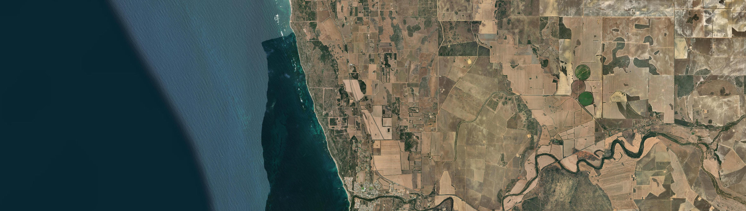 Aerial view of Bonniefield, WA