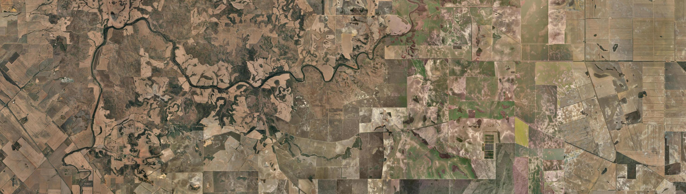 Aerial view of Ellendale (WA), WA