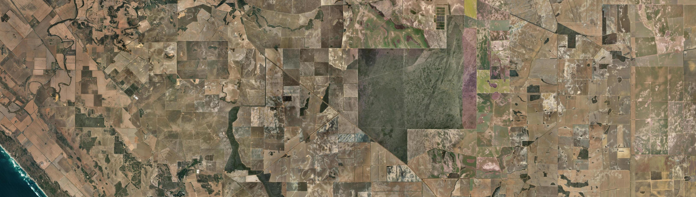 Aerial view of Burma Road, WA