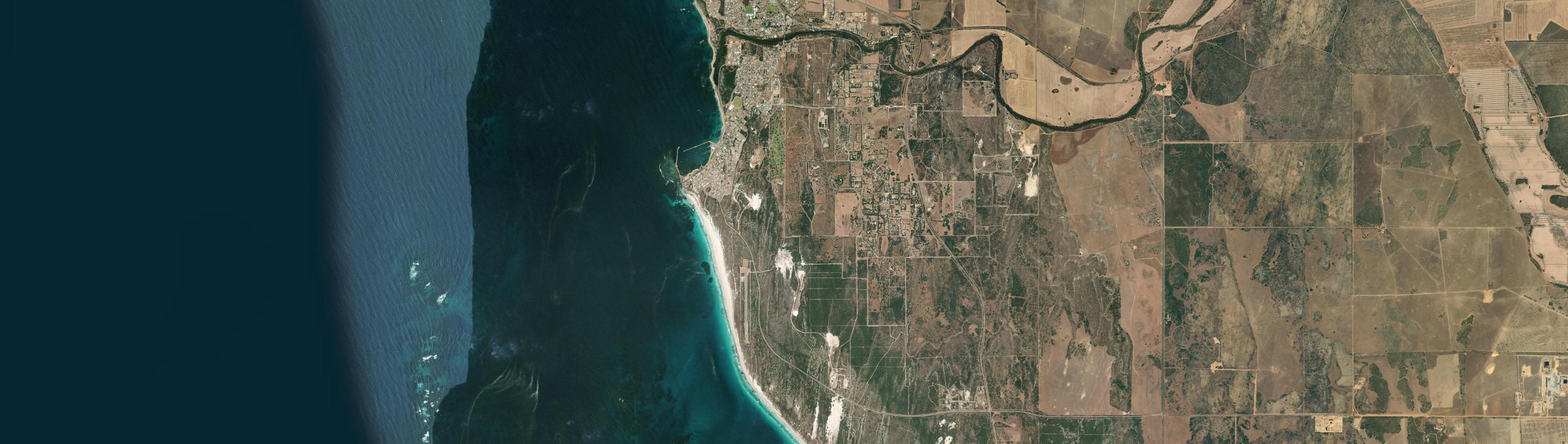 Aerial view of Port Denison, WA