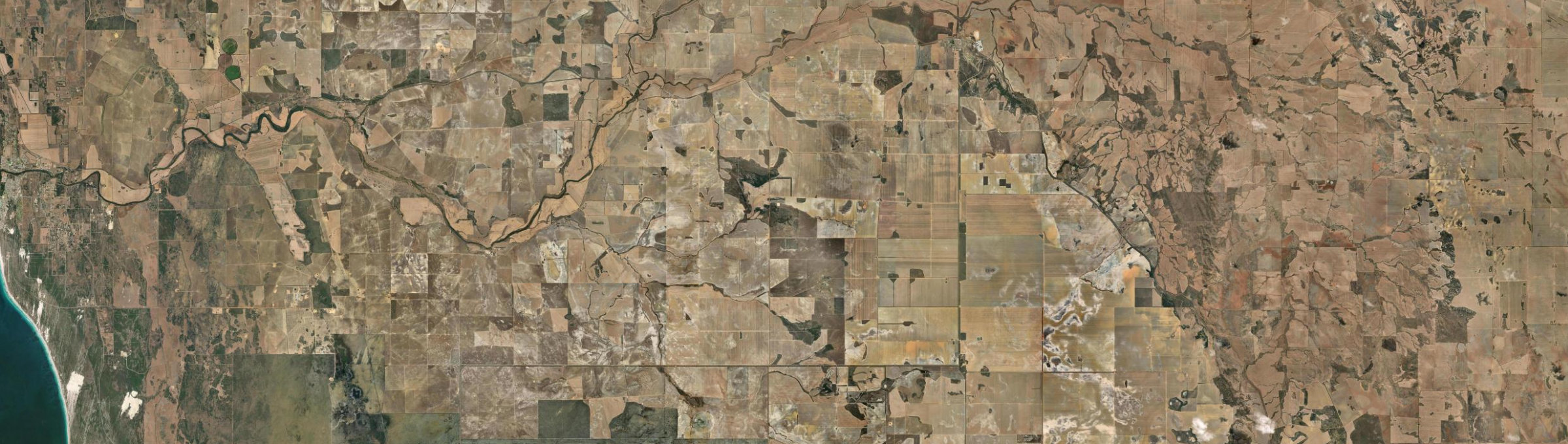 Aerial view of Mooriary, WA