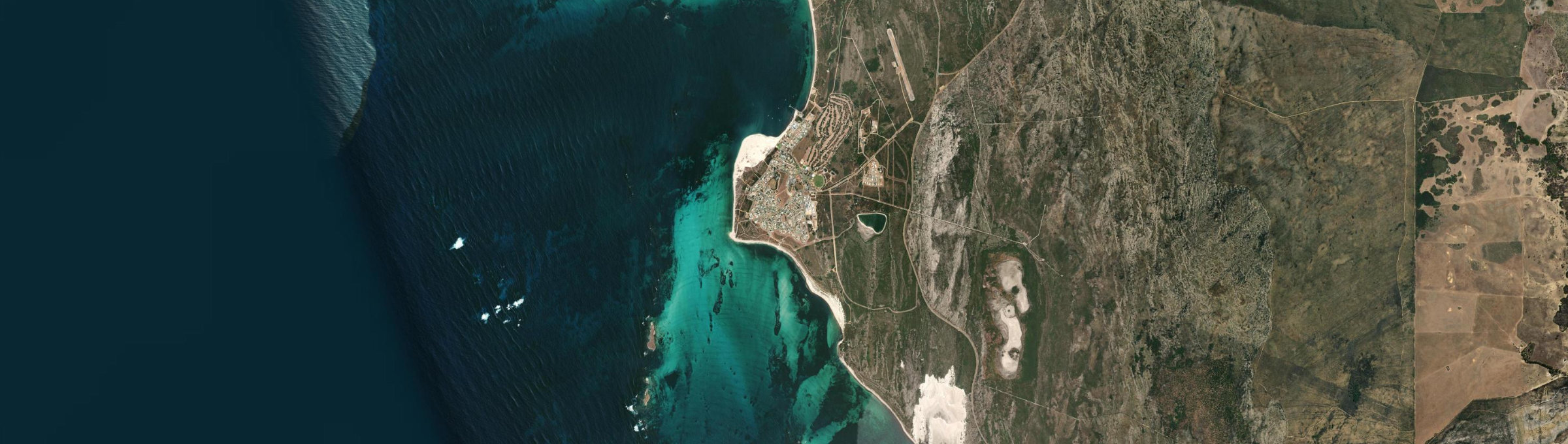 Aerial view of Cervantes, WA