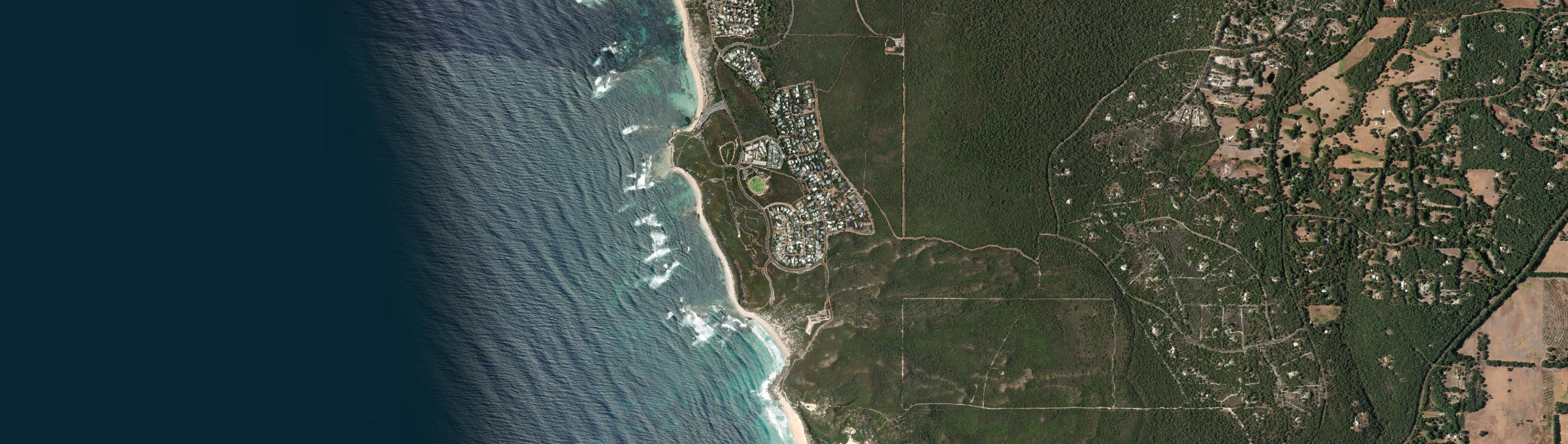 Aerial view of Gnarabup, WA