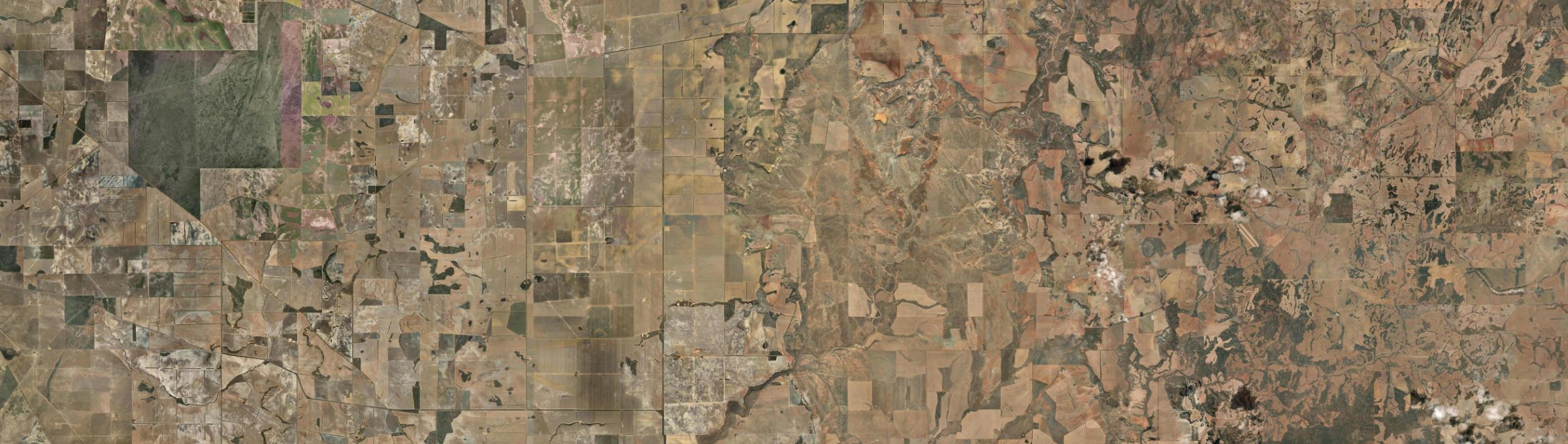 Aerial view of Nangetty, WA