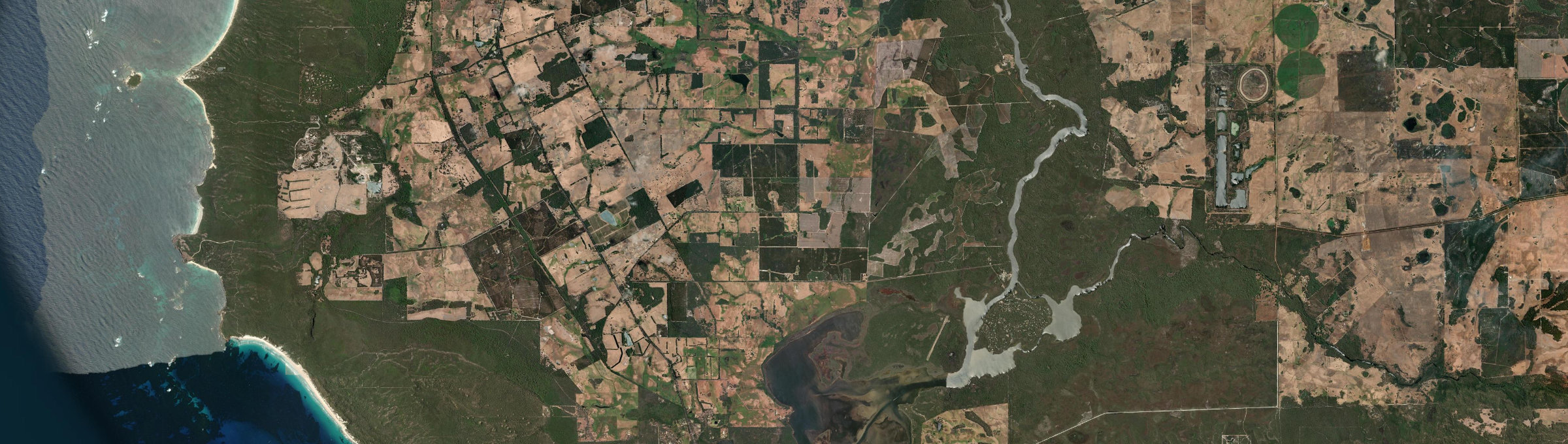 Aerial view of Kudardup, WA