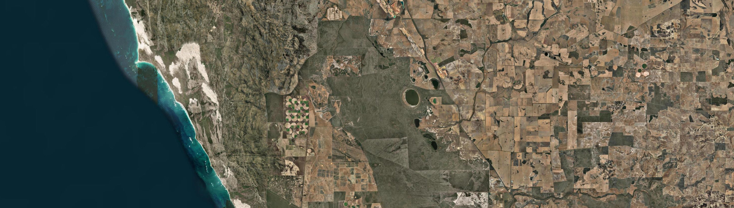 Aerial view of Mimegarra, WA