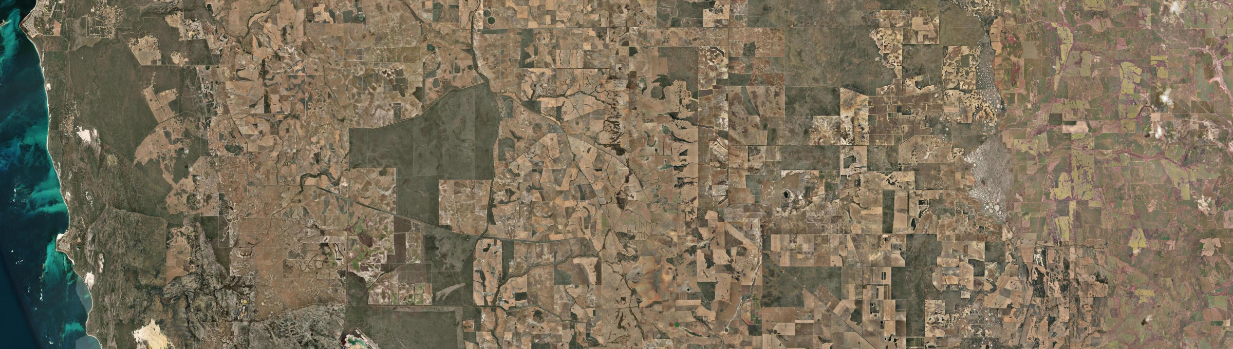 Aerial view of Badgingarra, WA