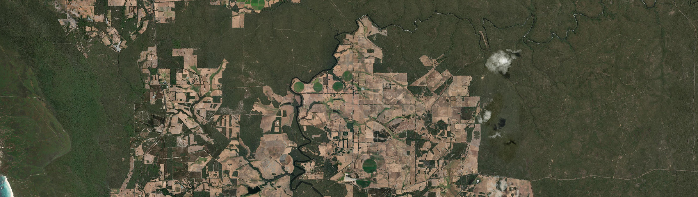 Aerial view of Warner Glen, WA