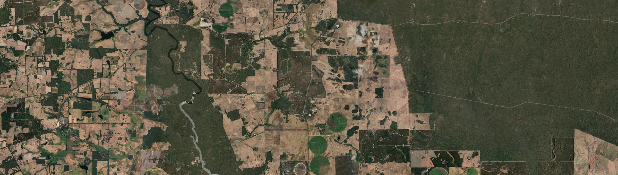 Aerial view of Courtenay, WA