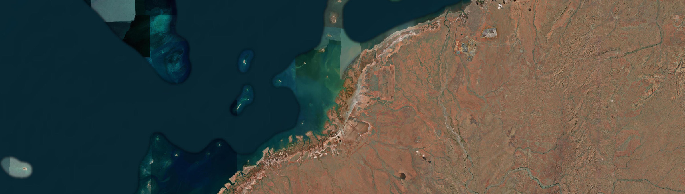 Aerial view of Mardie, WA