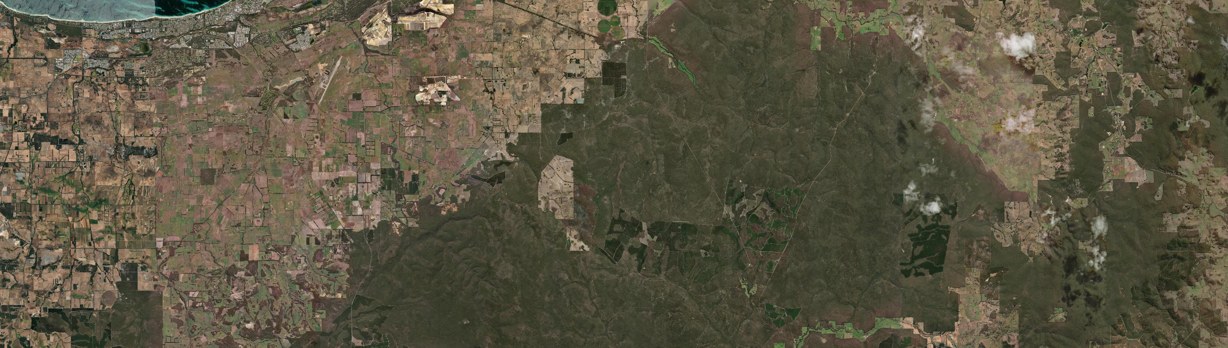 Aerial view of Yoganup, WA