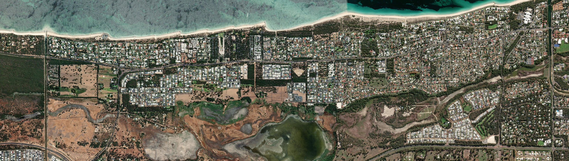 Aerial view of Broadwater (WA), WA