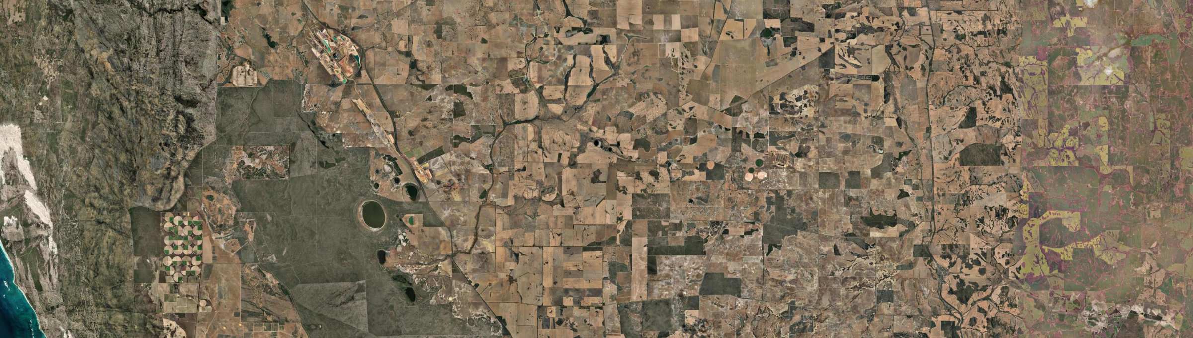 Aerial view of Yathroo, WA