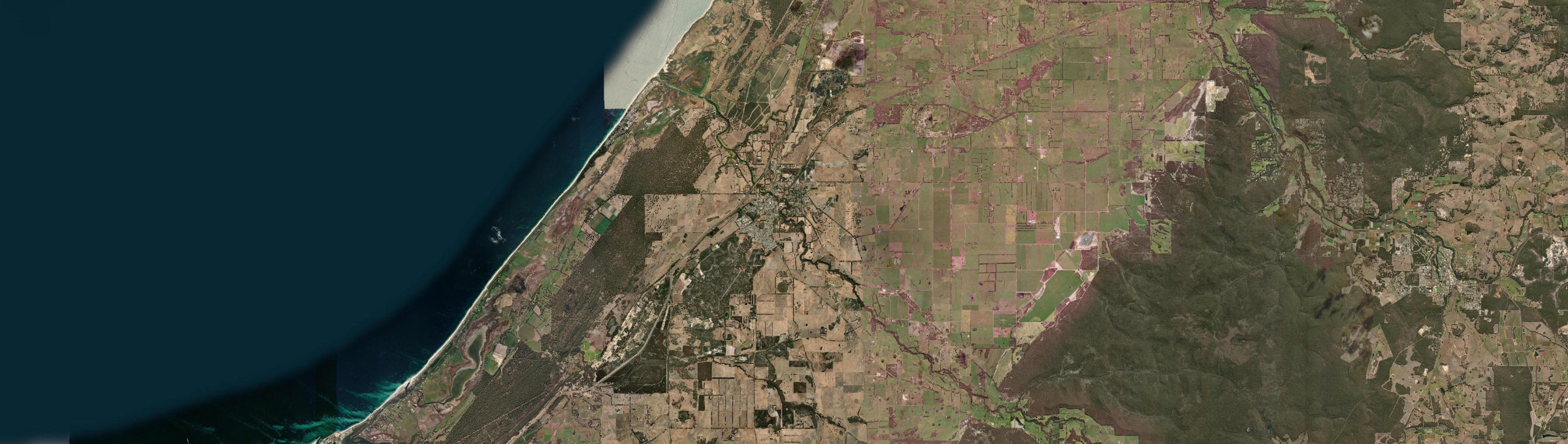 Aerial view of Capel, WA