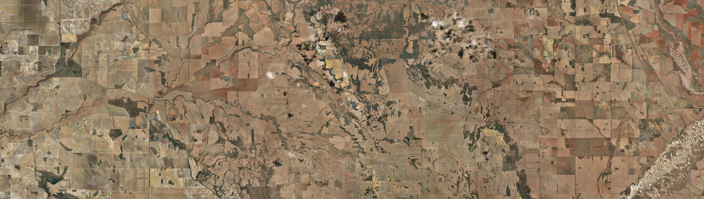 Aerial view of Mount Budd, WA