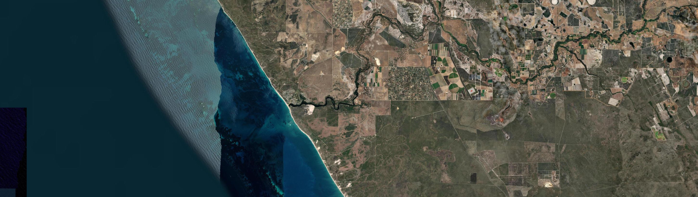 Aerial view of Caraban, WA