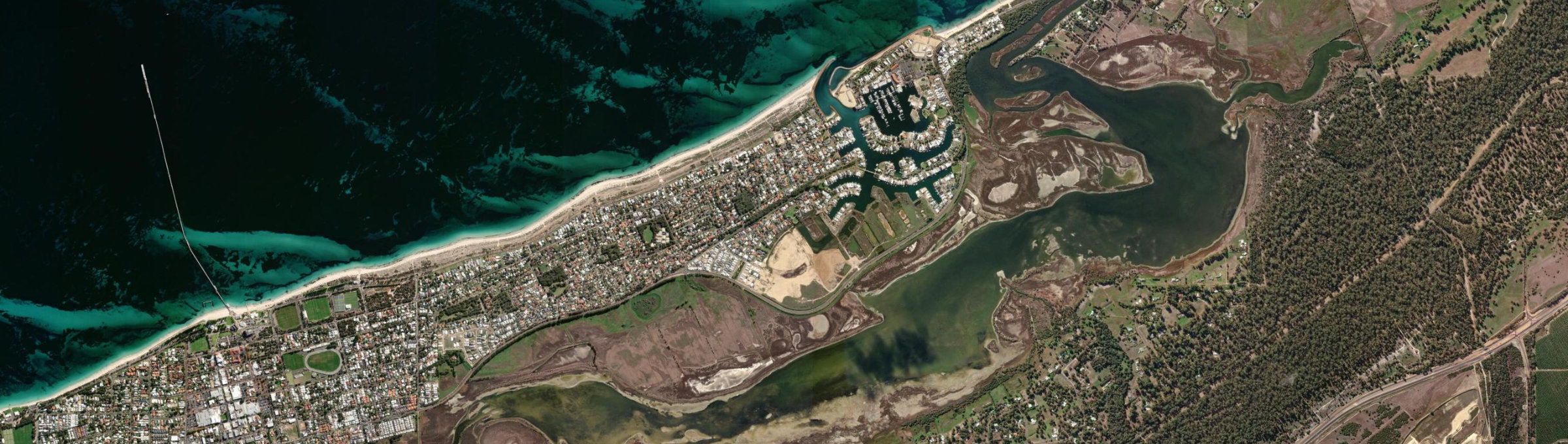 Aerial view of Geographe, WA