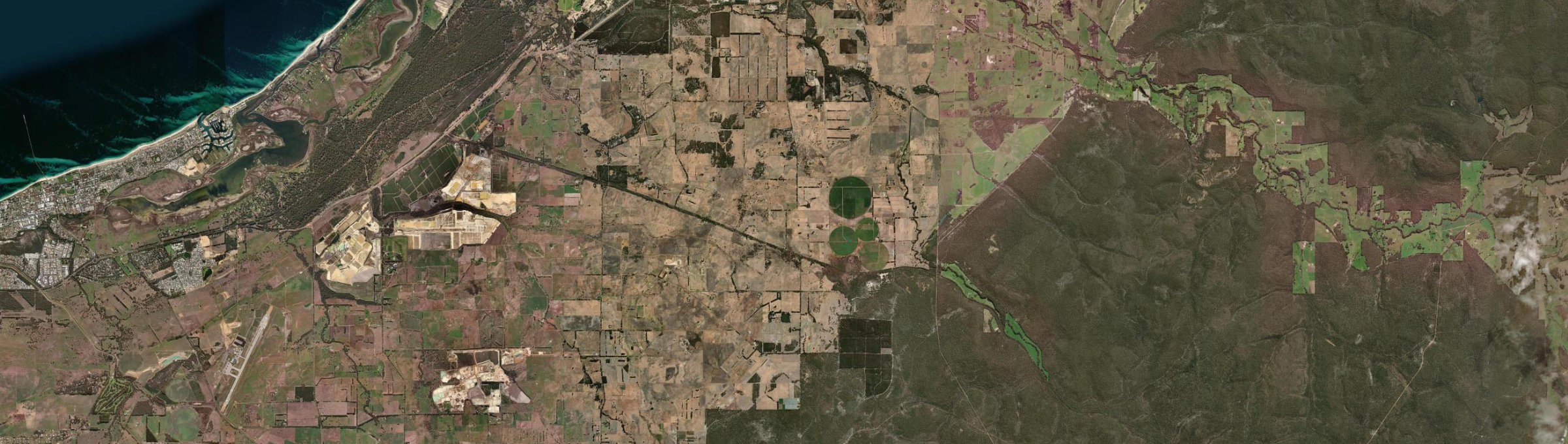 Aerial view of Tutunup, WA