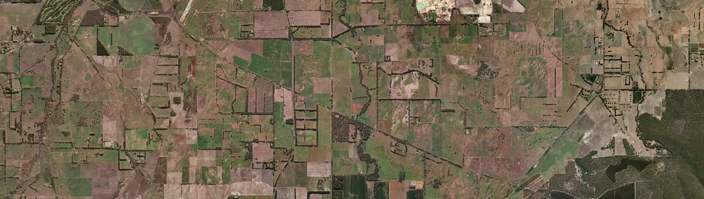 Aerial view of Yoongarillup, WA
