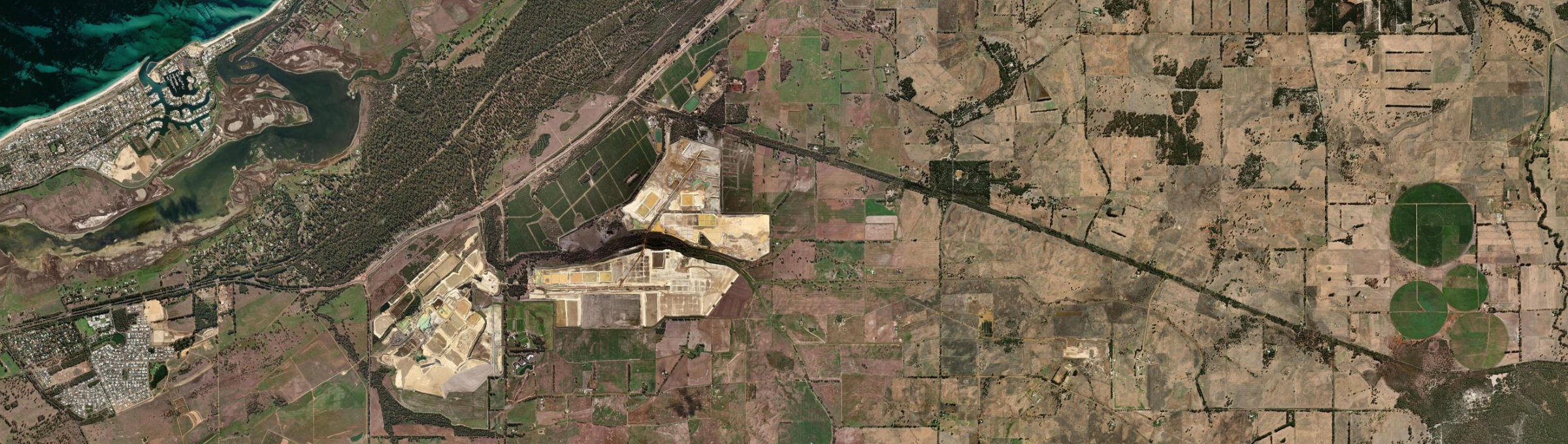 Aerial view of Ruabon, WA