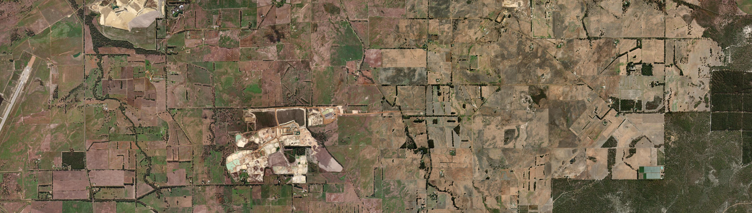 Aerial view of Abba River, WA