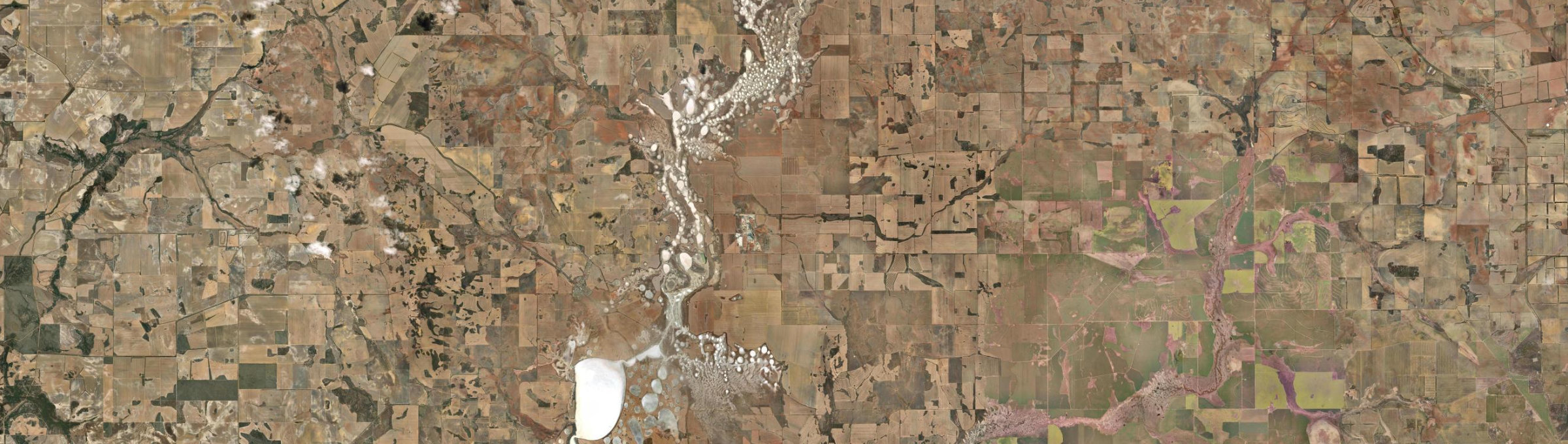 Aerial view of Womarden, WA
