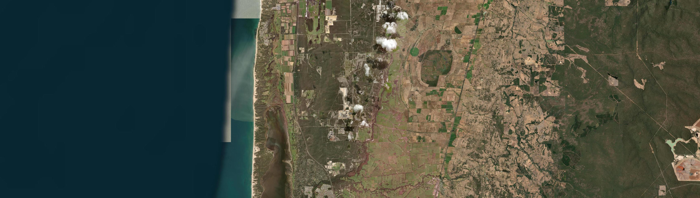 Aerial view of Wellesley (WA), WA