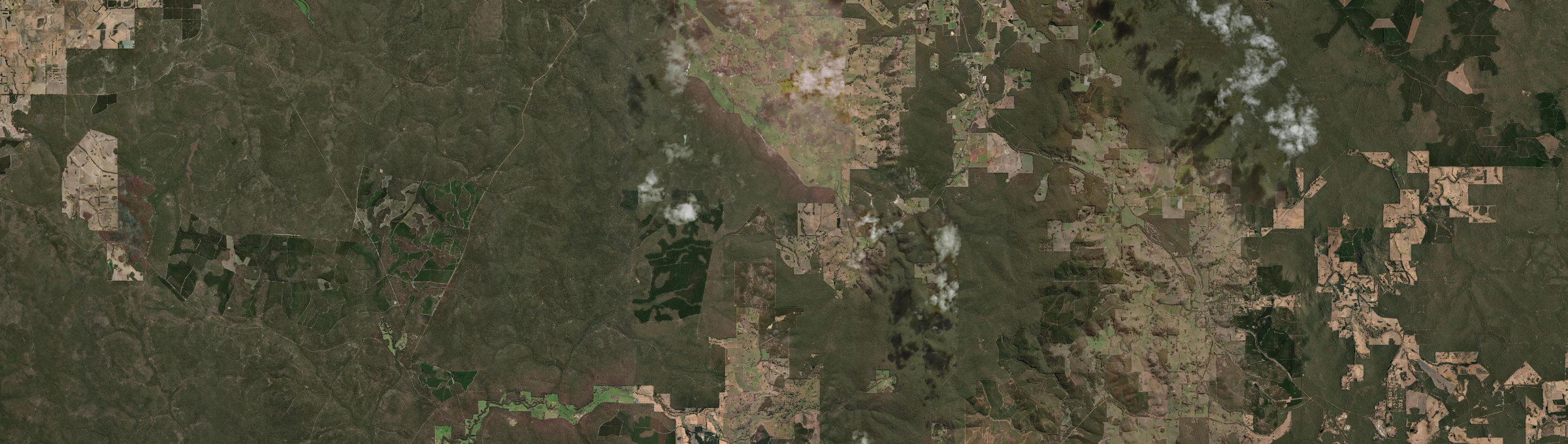 Aerial view of Brazier, WA