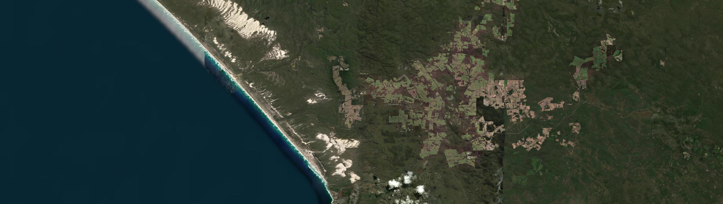Aerial view of Meerup, WA