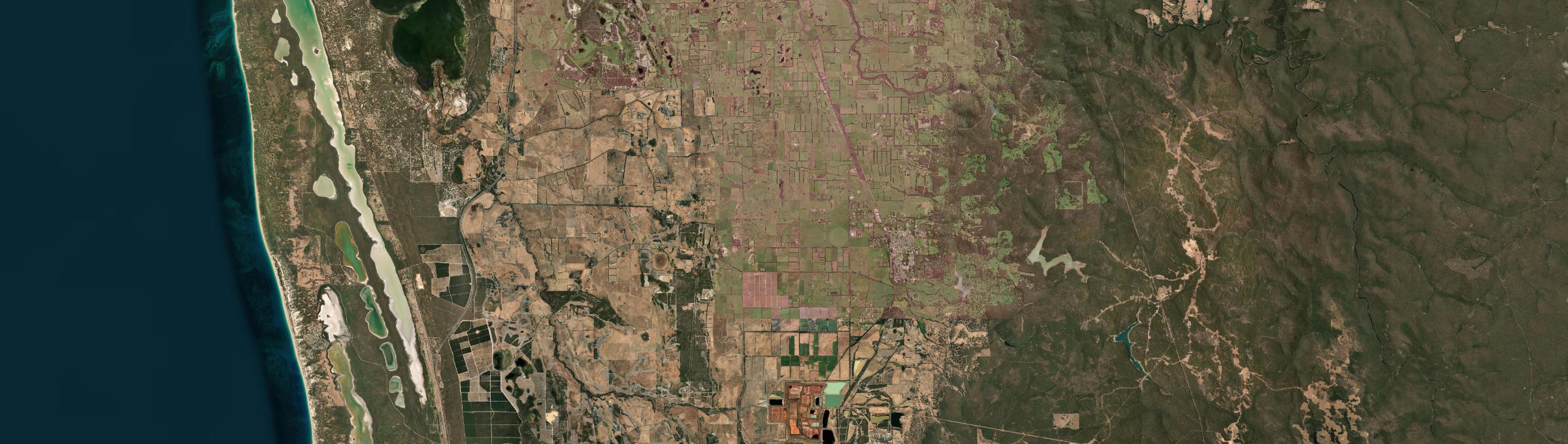 Aerial view of Waroona, WA