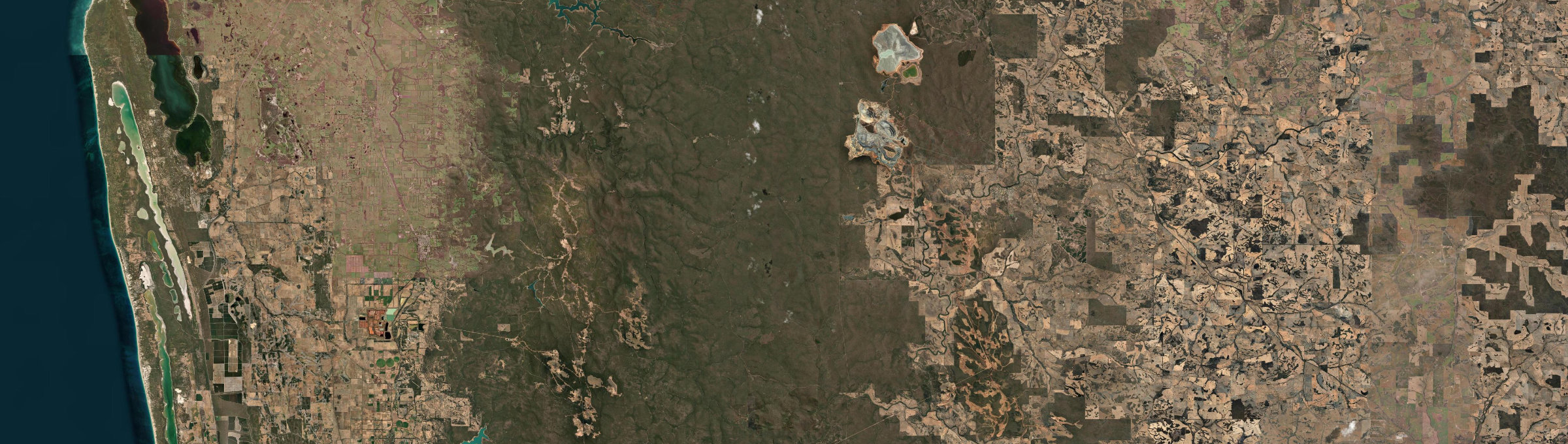 Aerial view of Wuraming, WA