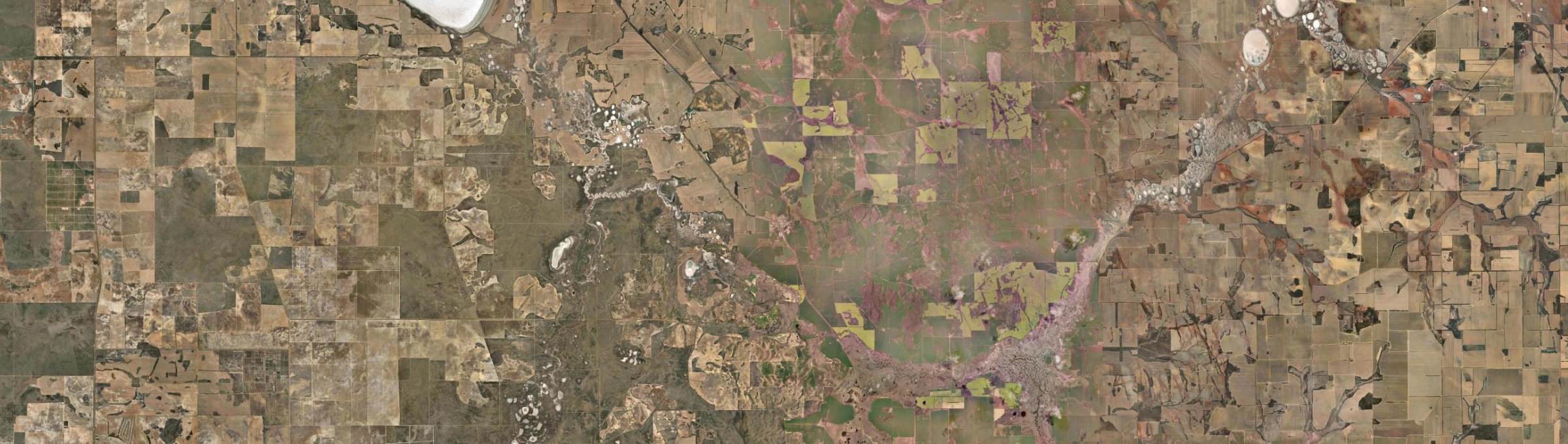 Aerial view of Coorow, WA