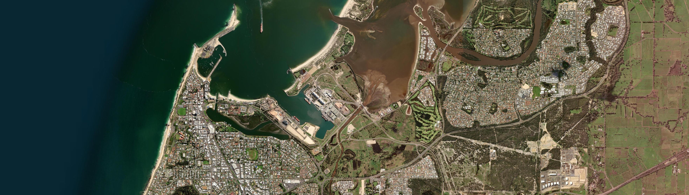 Aerial view of Vittoria (WA), WA