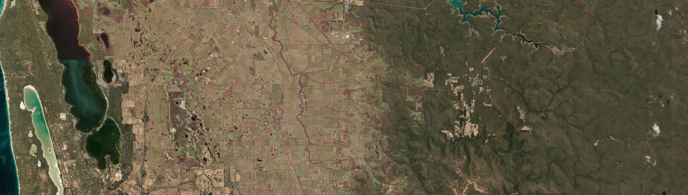Aerial view of Meelon, WA